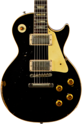 Guitare électrique single cut Gibson Custom Shop M2M 1958 Les Paul Standard #85546 - Murphy Lab Light Aged Ebony O. Gold