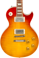 Guitare électrique single cut Gibson Custom Shop M2M Les Paul Standard 1959 #93133 - Vos amber burst