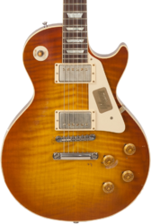 Guitare électrique single cut Gibson Custom Shop M2M 1959 Les Paul Standard #R961618 - Aged sunrise teaburst