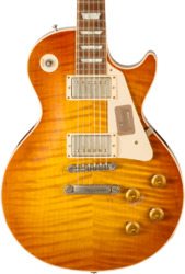 Guitare électrique single cut Gibson Custom Shop M2M 1959 Les Paul Standard #R961618 - Aged sunrise teaburst