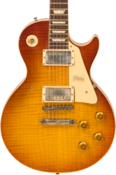 Guitare électrique single cut Gibson Custom Shop M2M 60th Anniversary 1959 Les Paul Standard #993516 - Vos royal teaburst