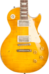 Guitare électrique single cut Gibson Custom Shop M2M 1959 Les Paul Standard Reissue #94548 - Murphy lab ultra heavy aged lemon burst