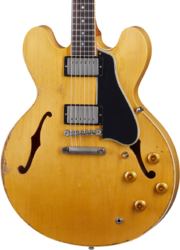 Guitare électrique 1/2 caisse Gibson Custom Shop 1959 ES-335 Reissue - Murphy lab ultra heavy aged vintage natural