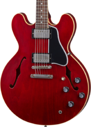 Guitare électrique 1/2 caisse Gibson Custom Shop Murphy Lab 1961 ES-335 Reissue - Ultra light aged sixties cherry