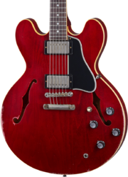 Guitare électrique 1/2 caisse Gibson Custom Shop Murphy Lab 1961 ES-335 Reissue - Heavy aged sixties cherry