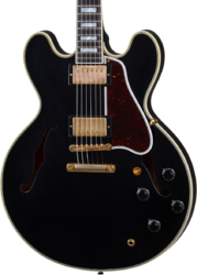 Guitare électrique 1/2 caisse Gibson Custom Shop Murphy Lab 1959 ES-355 Reissue - Ultra light aged ebony