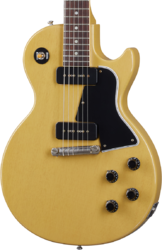 Guitare électrique single cut Gibson Custom Shop Murphy Lab 1957 Les Paul Special Single Cut Reissue - Ultra light aged tv yellow
