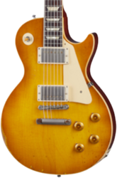 Guitare électrique single cut Gibson Custom Shop Murphy Lab 1958 Les Paul Standard Reissue - Heavy aged lemon burst