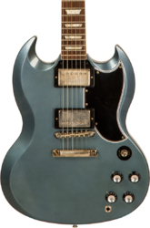 Guitare électrique double cut Gibson Custom Shop Murphy Lab 1964 SG Standard Reissue - Light aged pelham blue