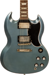 Guitare électrique double cut Gibson Custom Shop 1964 SG Standard Reissue - Murphy lab light aged pelham blue