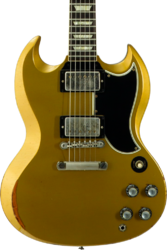 Guitare électrique double cut Gibson Custom Shop 1961 SG Standard Reissue #500881 - Murphy Lab Ultra Heavy Aged Double Gold