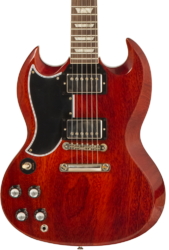 Guitare électrique double cut Gibson Custom Shop 1961 SG Standard Reissue Stop Bar LH #400261 - Vos cherry red