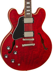 Guitare électrique gaucher Gibson ES-335 Figured LH - Sixties cherry