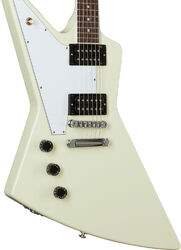 Guitare électrique gaucher Gibson 70s Explorer LH - Classic white