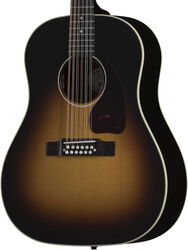 Guitare electro acoustique Gibson J-45 Standard 12-String - Vintage sunburst