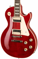 Guitare électrique single cut Gibson Les Paul Classic - Trans cherry