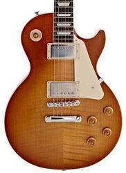 Guitare électrique single cut Gibson Original Les Paul Standard 50s Figured Top - Dirty lemon burst
