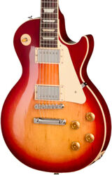 Guitare électrique single cut Gibson Original Les Paul Standard 50s Plain Top - dark cherry sunburst