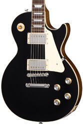 Guitare électrique single cut Gibson Les Paul Standard 60s Plain Top Custom Color - Ebony
