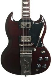 Guitare électrique double cut Gibson SG Standard '61 Maestro Vibrola T-Type - aged cherry