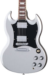 Guitare électrique double cut Gibson SG Standard Custom Color - Silver mist