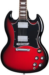 Guitare électrique double cut Gibson SG Standard Custom Color - Cardinal red burst