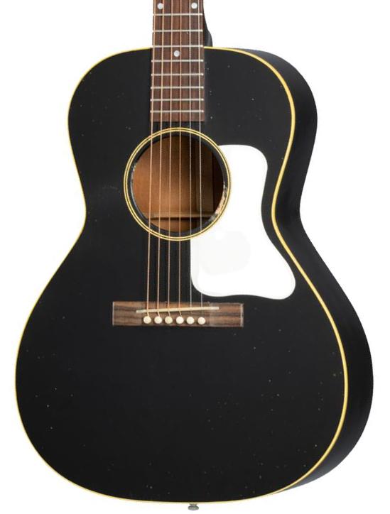Guitare acoustique Gibson Custom Shop Murphy Lab Acoustic 1933 L-00 - Ebony light aged