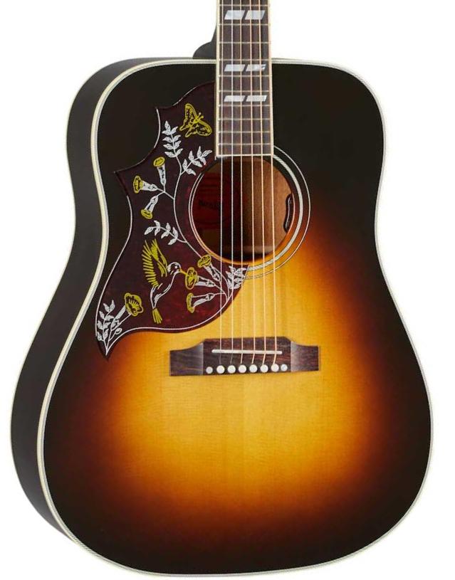 Guitare folk gaucher Gibson Hummingbird Standard LH - Vintage sunburst