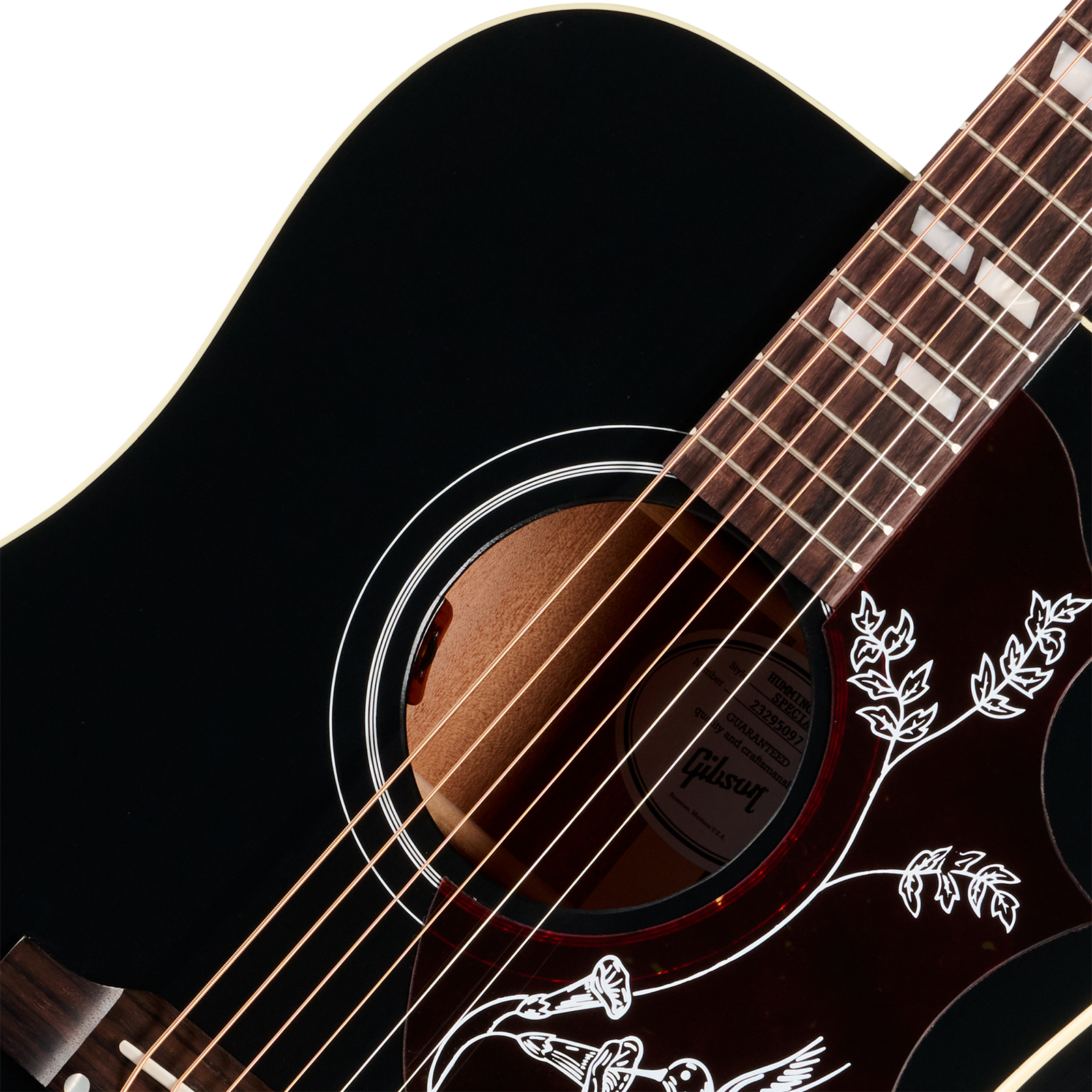 Gibson Hummingbird Special Modern Dreadnought Cbd Epicea Acajou Rw - Satin Ebony - Guitare Folk - Variation 2