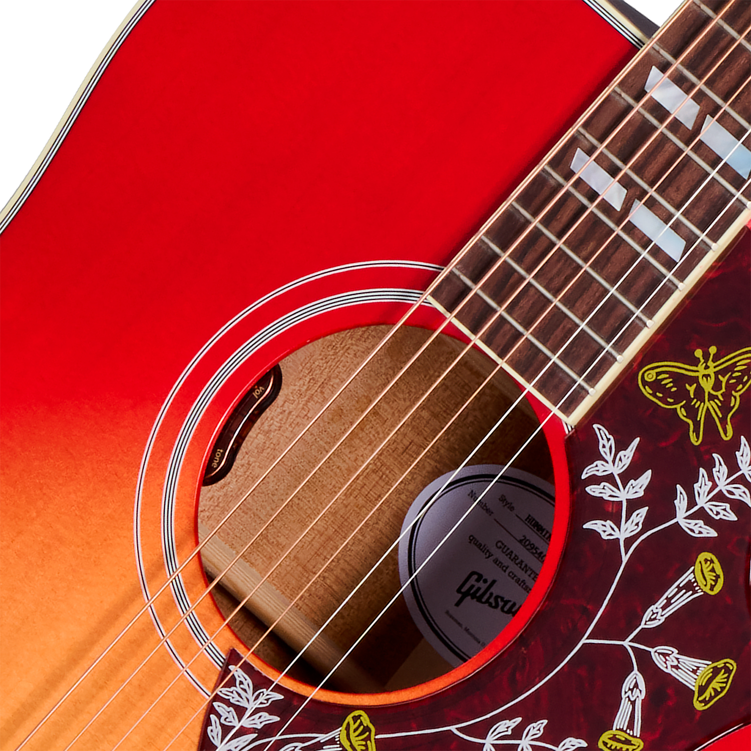 Gibson Hummingbird Standard (baggs Hifi Dna) Dreadnought Epicea Acajou Rw - Vintage Cherry Sunburst - Guitare Folk - Variation 2