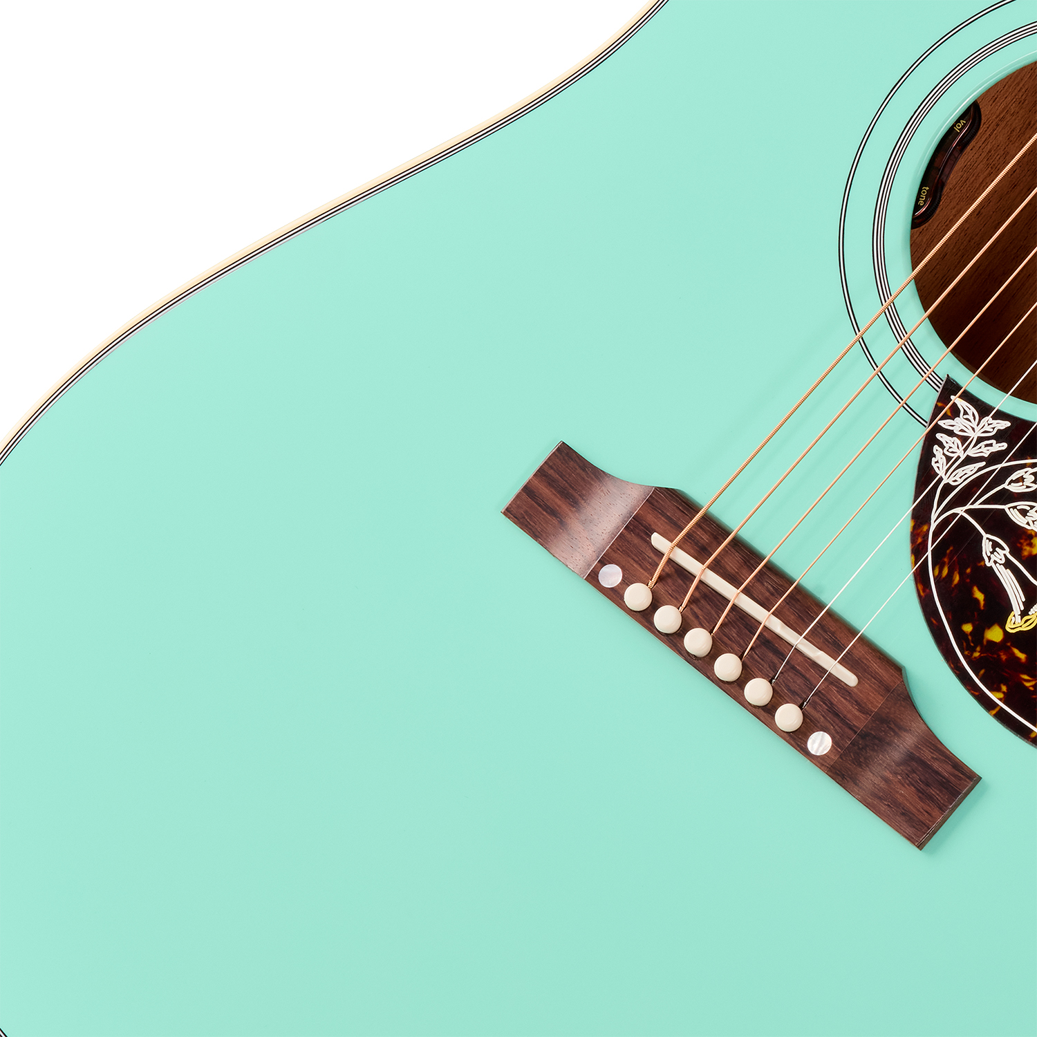 Gibson Hummingbird Standard (baggs Hifi Dna) Dreadnought Epicea Acajou Rw - Southwestern Turquoise - Guitare Folk - Variation 3