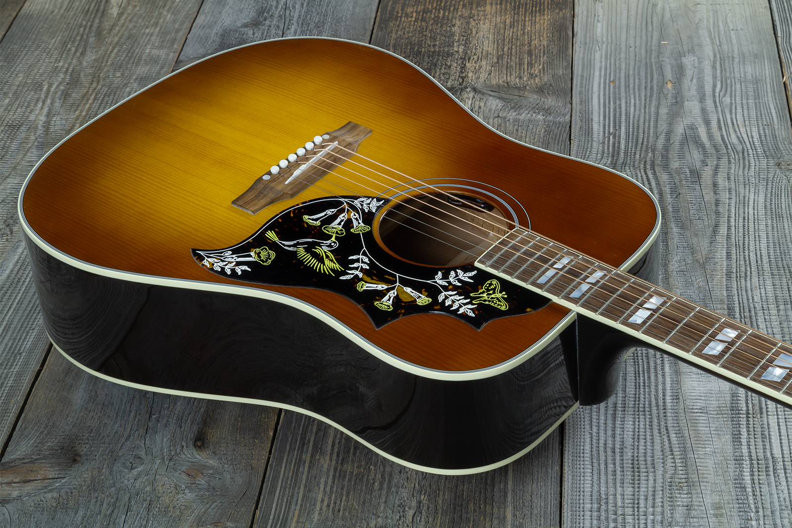 Gibson Hummingbird Standard Modern Dreadnought Epicea Acajou Rw - Honey Burst - Guitare Folk - Variation 7
