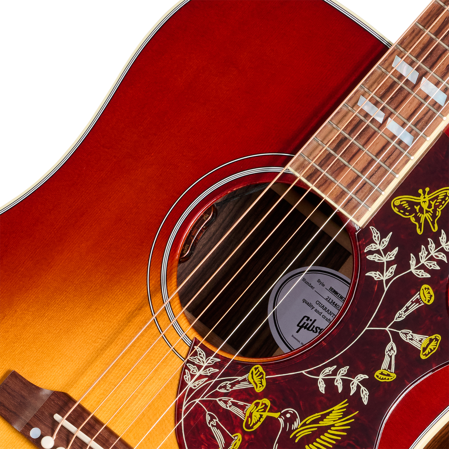 Gibson Hummingbird Standard Rosewood (baggs Hifi Dna) Dreadnought Epicea Palissandre Rw - Rosewood Burst - Guitare Folk - Variation 2