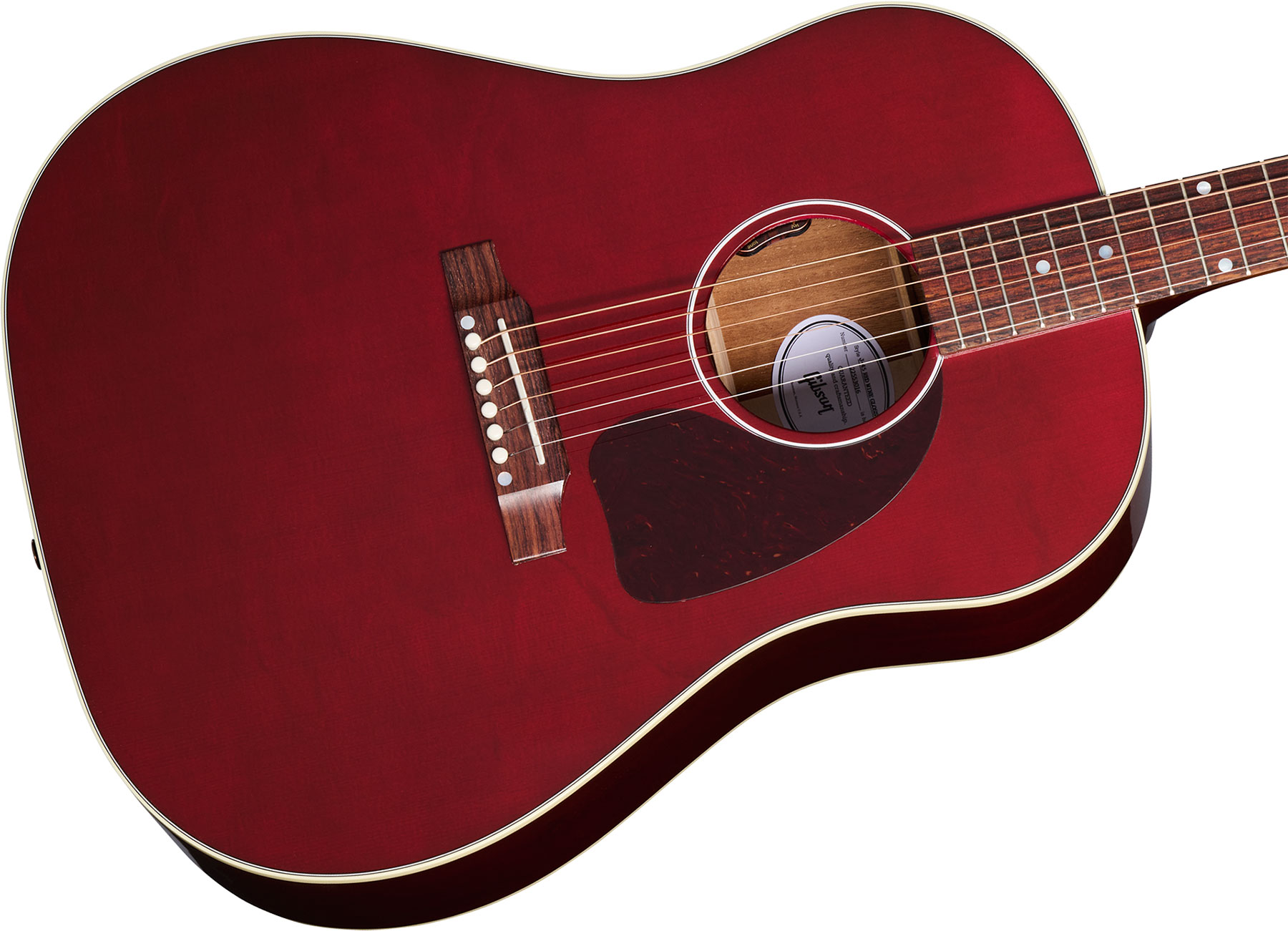 Gibson J45 Standard Modern Dreadnought Epicea Acajou Rw - Wine Red - Guitare Folk - Variation 3