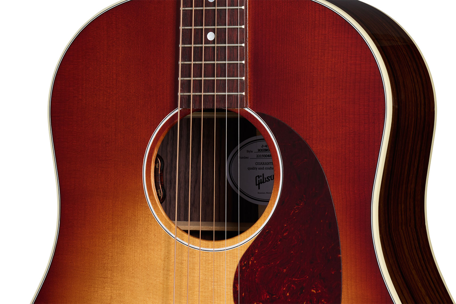 Gibson J-45 Standard Rosewood Dreadnought Epicea Acajou Rw - Rosewood Burst - Guitare Electro Acoustique - Variation 3