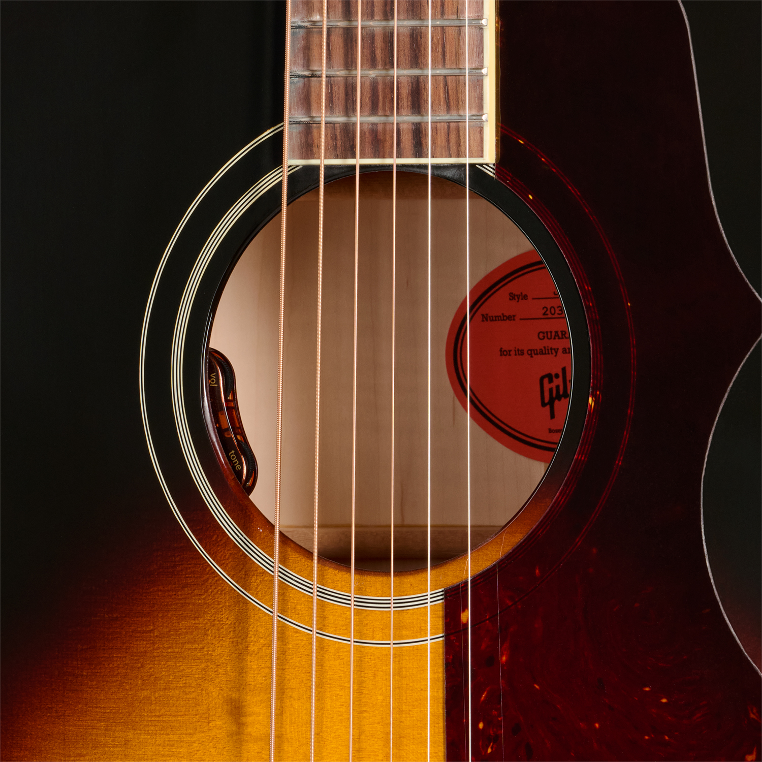 Gibson J185 Original (baggs Hifi Dna) Jumbo Epicea Erable Rw - Vintage Sunburst - Guitare Folk - Variation 4