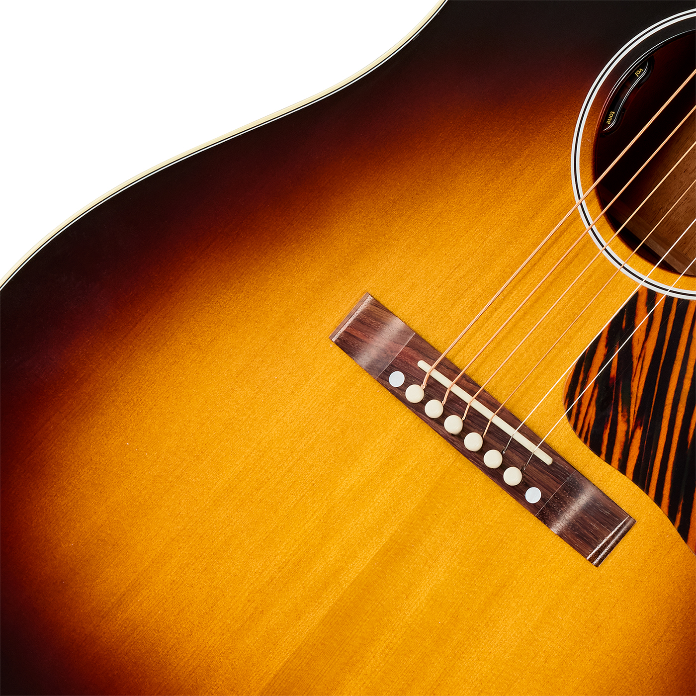 Gibson J45 50s Original (baggs Hifi Dna) Dreadnought Epicea Acajou Rw - Vintage Sunburst - Guitare Folk - Variation 3