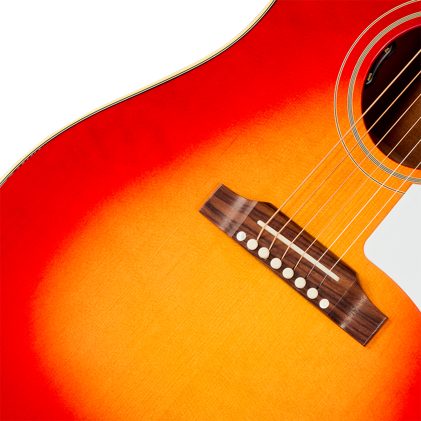 Gibson J45 60s Original (baggs Hifi Dna) Dreadnought Epicea Acajou Rw - Vintage Cherry Sunburst - Guitare Folk - Variation 3