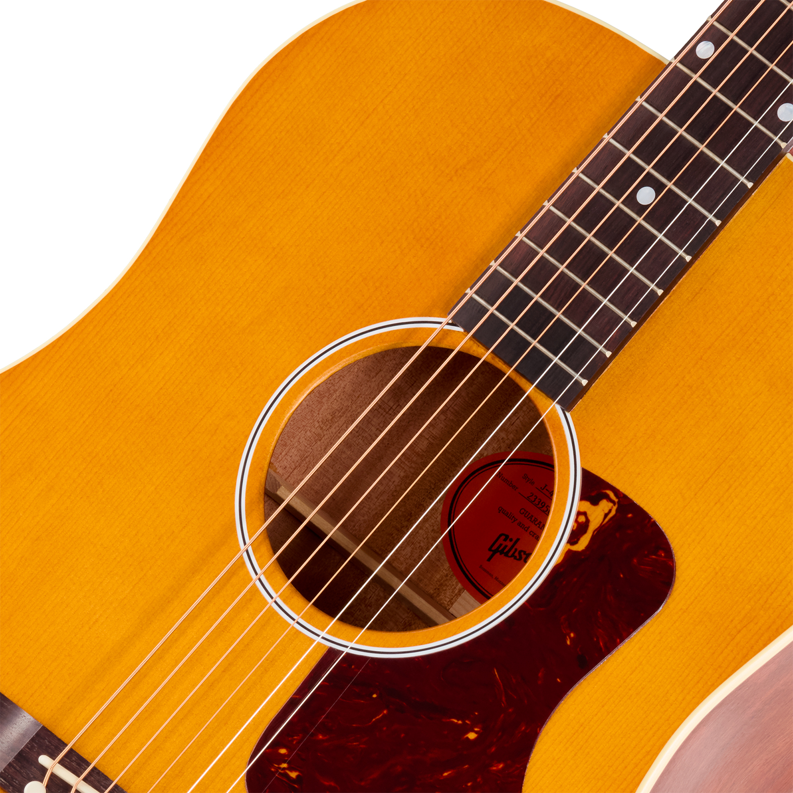 Gibson J45 Century 12-fret Dreadnought Shsc Epicea Acajou Rw - Vintage Amber Satin - Guitare Folk - Variation 2