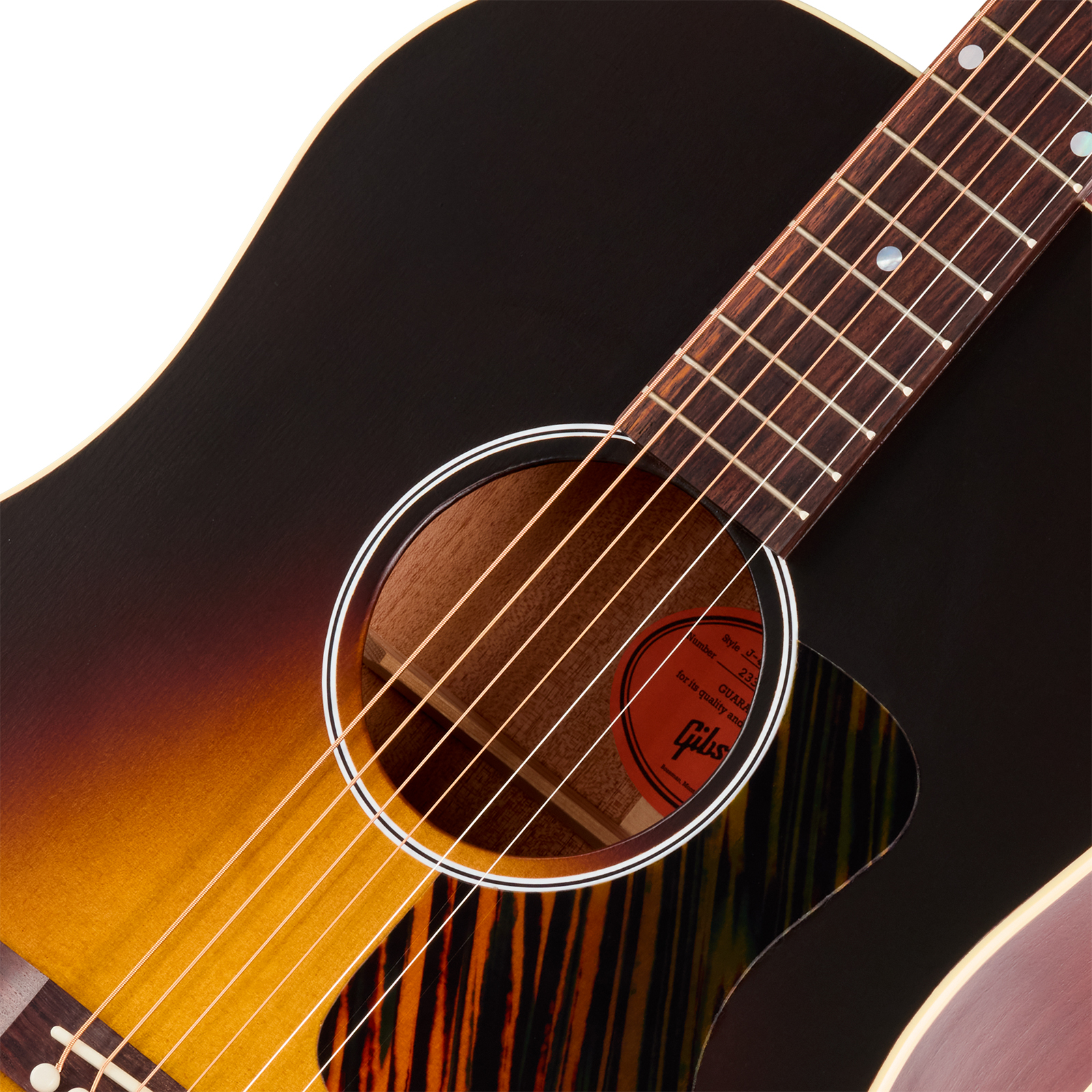 Gibson J45 Century 12-fret Dreadnought Shsc Epicea Acajou Rw - Vintage Sunburst - Guitare Folk - Variation 2