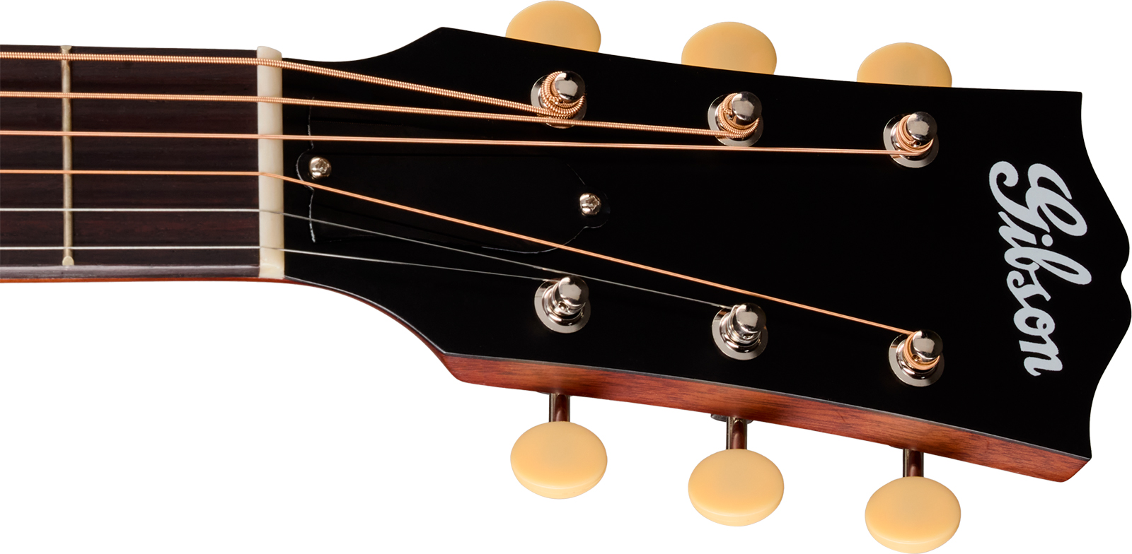 Gibson J45 Century 12-fret Dreadnought Shsc Epicea Acajou Rw - Vintage Amber Satin - Guitare Folk - Variation 4