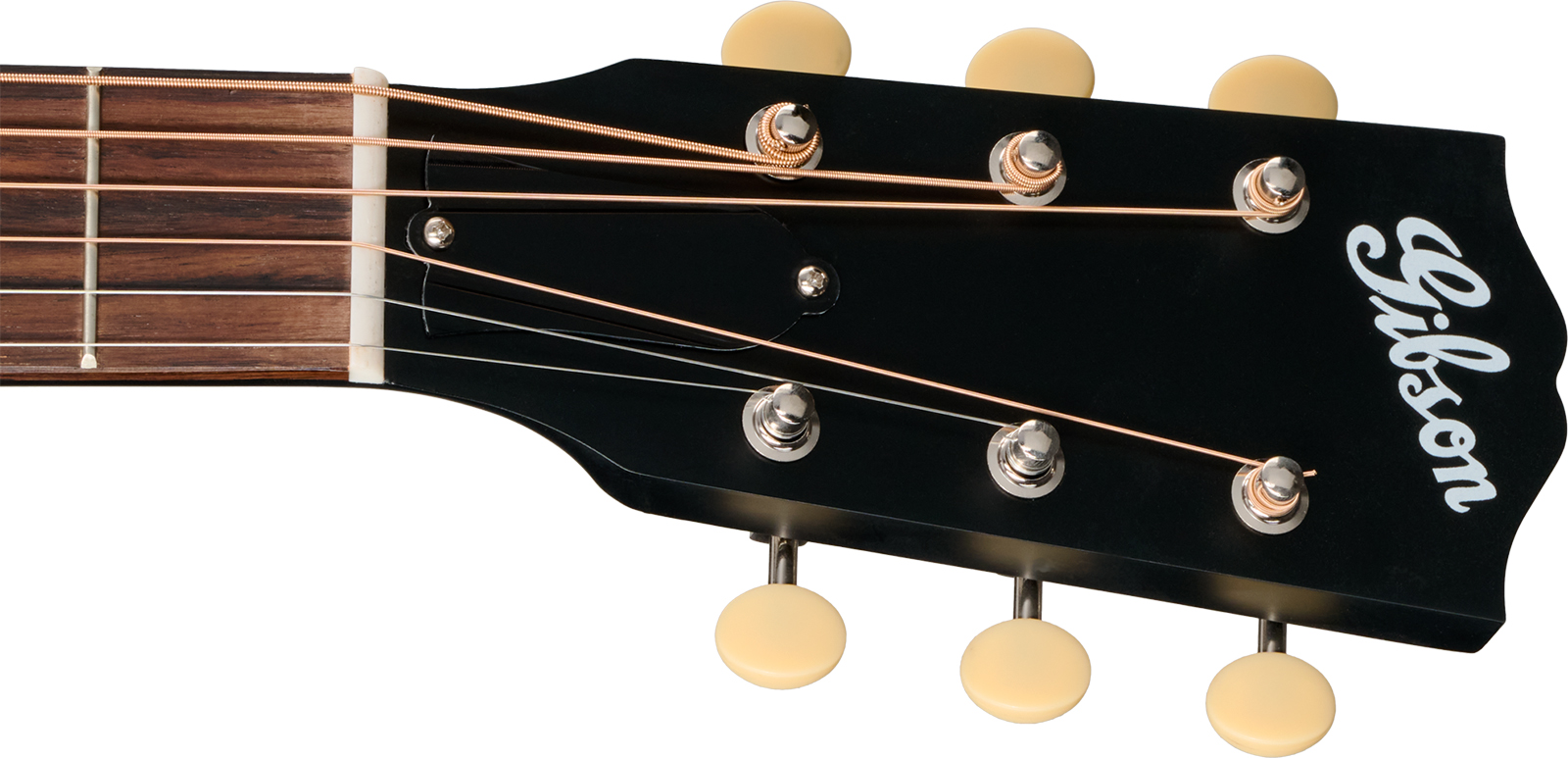 Gibson J45 Century 12-fret Lh Dreadnought Shsc Gaucher Epicea Acajou Rw - Ebony Satin - Guitare Folk - Variation 4