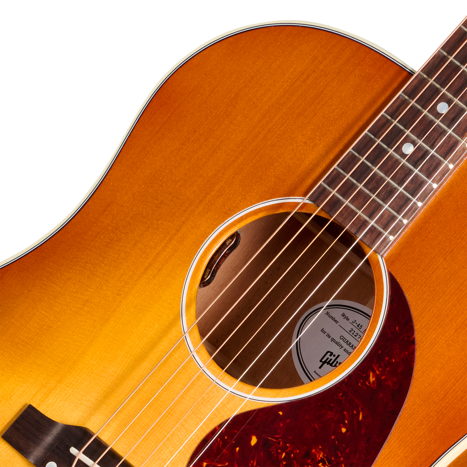 Gibson J45 Standard (baggs Hifi Dna) Dreadnought Epicea Acajou Rw - Heritage Cherry Sunburst - Guitare Folk - Variation 2