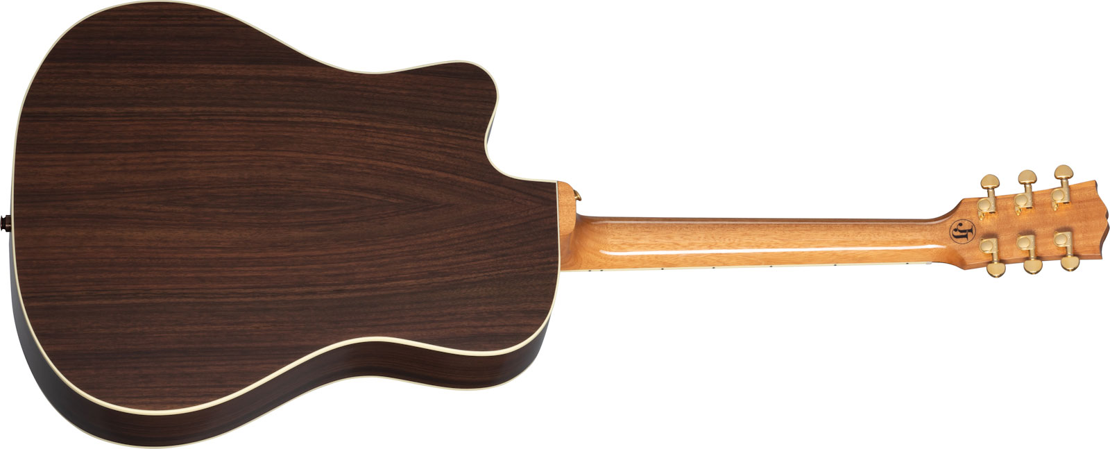 Gibson Jerry Cantrell Songwriter Fire Devil Signature Dreadnought Cw Epicea Palissandre Rw - Ebony - Guitare Electro Acoustique - Variation 1