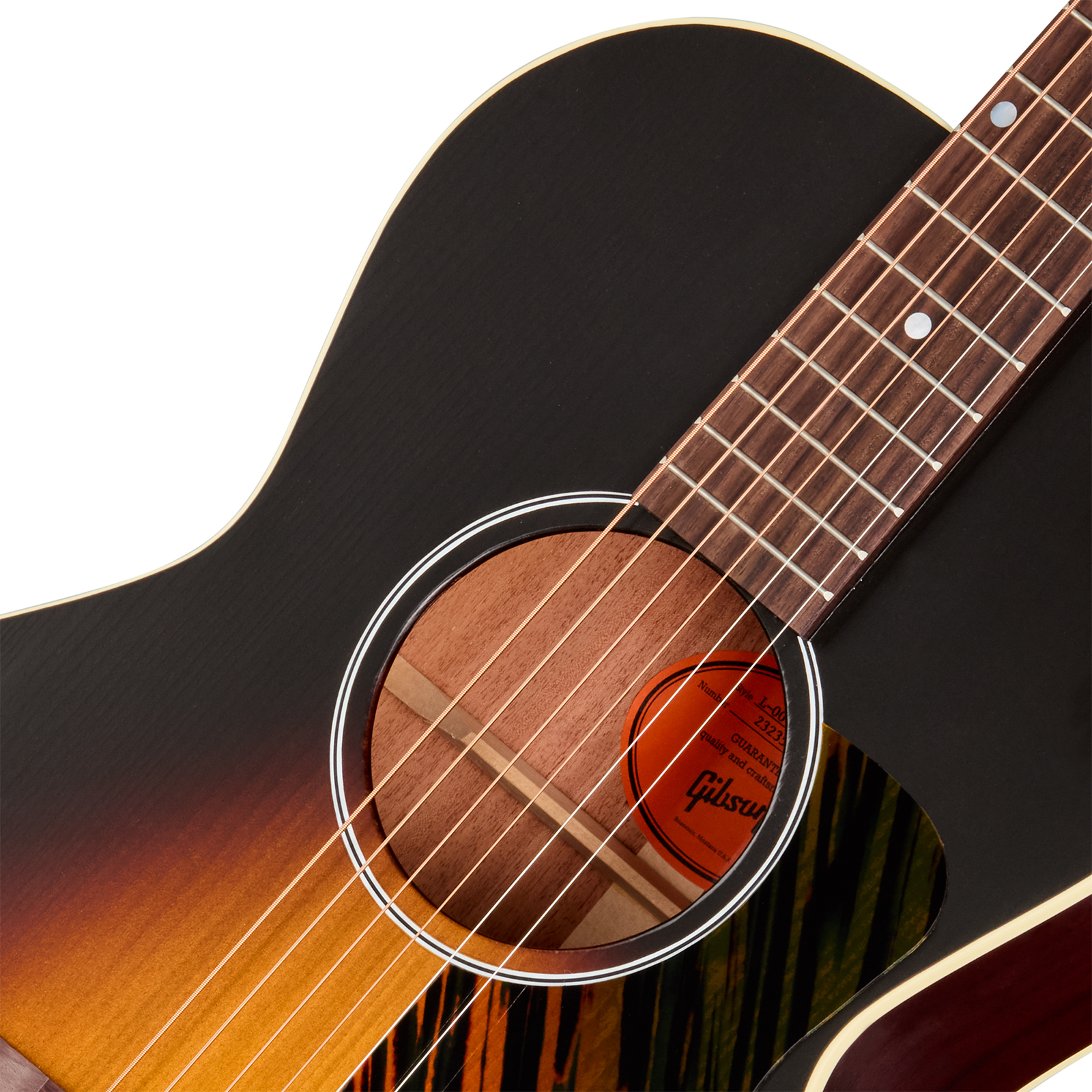 Gibson L00 Century 12-fret Parlor Shsc Epicea Acajou Rw - Vintage Sunburst Satin - Guitare Folk - Variation 2