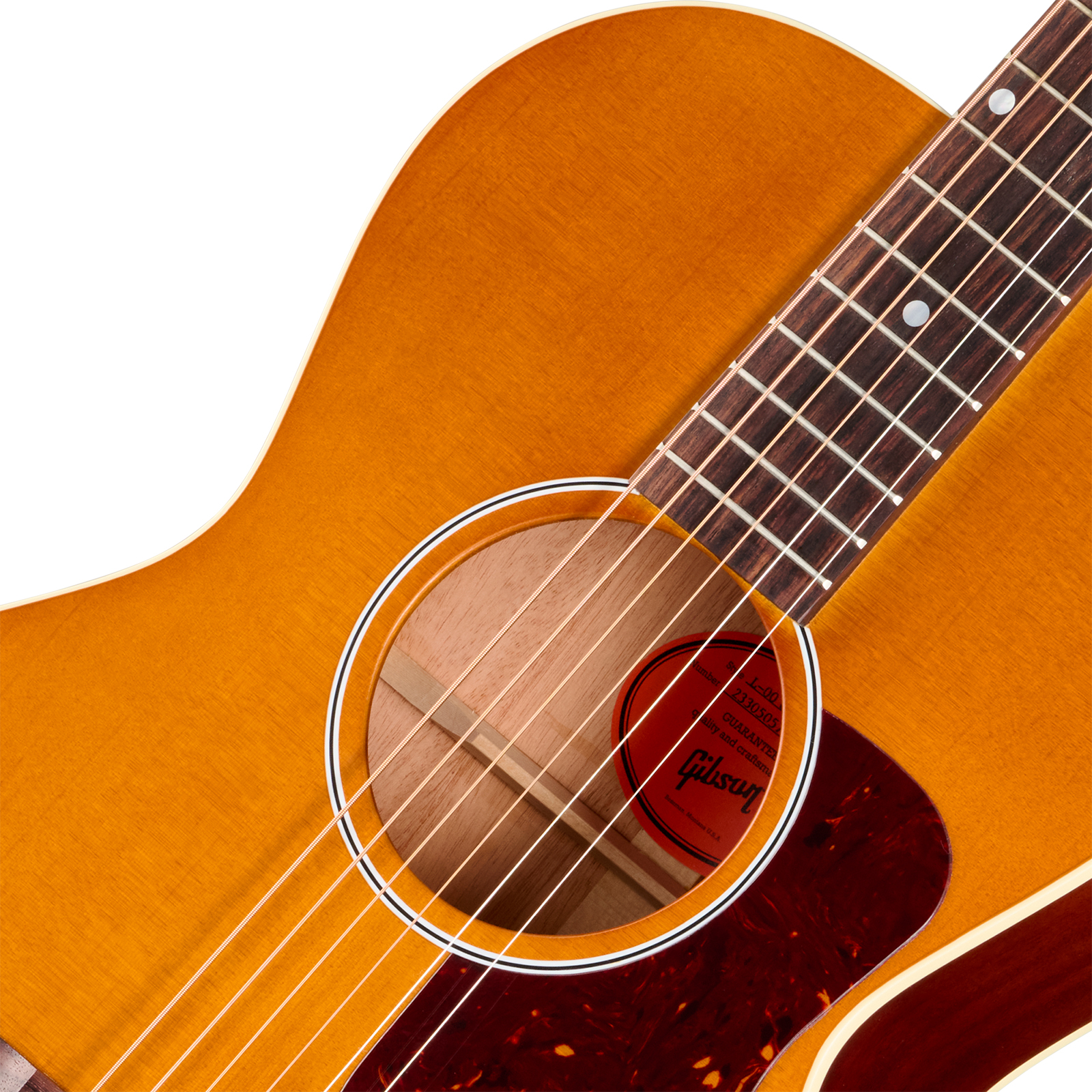 Gibson L00 Century 12-fret Parlor Shsc Epicea Acajou Rw - Vintage Amber Satin - Guitare Folk - Variation 3
