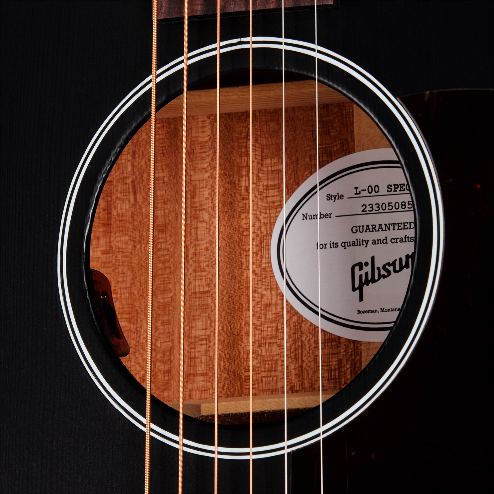 Gibson L00 Special Modern Parlor Shsc Epicea Acajou Rw - Satin Ebony - Guitare Folk - Variation 4