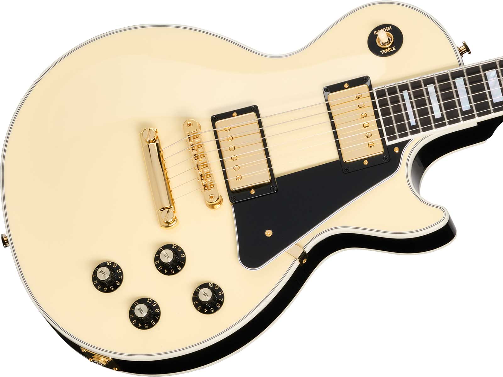 Gibson Les Paul Custom 70s 2h Ht Eb - Buttercream Top - Guitare Électrique Single Cut - Variation 3