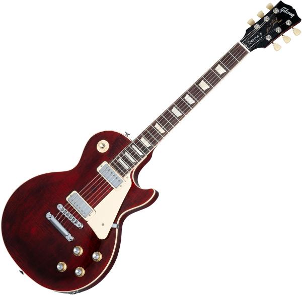 Gibson Les Paul 70s Deluxe Plain Top - wine red Single cut gitaar