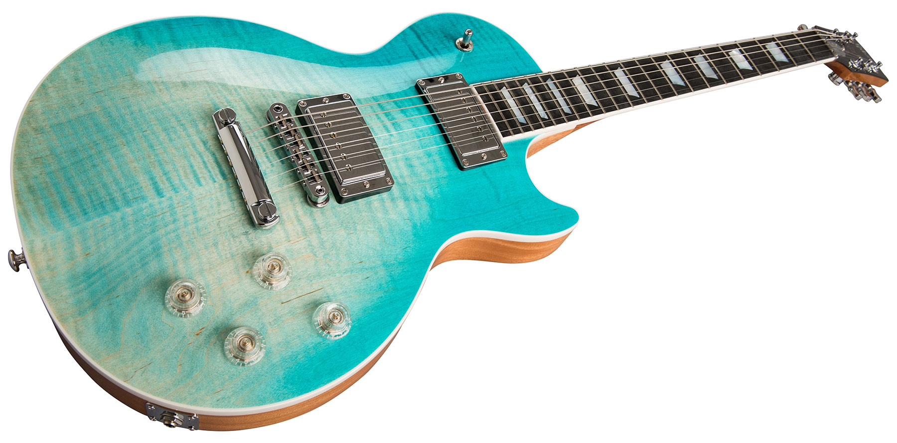 Gibson Les Paul Hp-ii High Performance 2019 Hh Ht Rw - Seafoam Fade - Guitare Électrique Single Cut - Variation 1